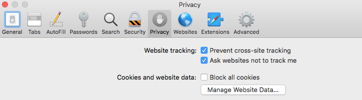 Stopping website trackers in safari privacy settings Stopping website trackers in safari privacy settings