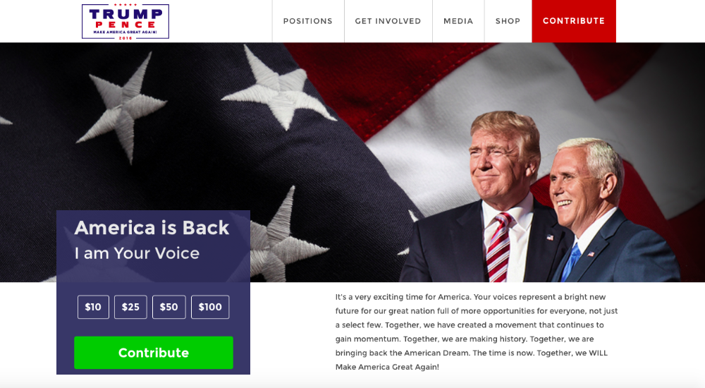 Trump Website Leak Trump Website Leak